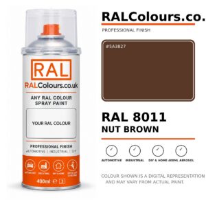 RAL 8011 Nut brown Spray Paint Aerosol Can 400ml 400ml aerosol spray paint