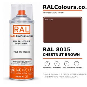 RAL 8015 Chestnut brown Spray Paint Aerosol Can 400ml 400ml aerosol spray paint