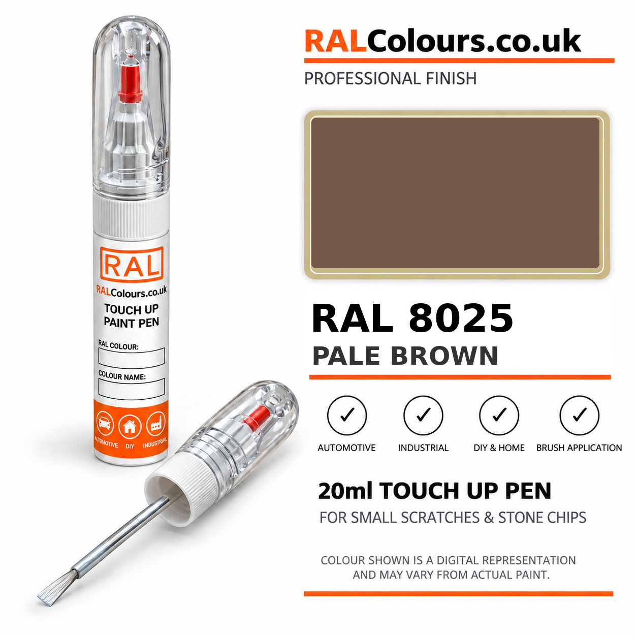RAL 8025 Pale brown Touch Up Pen