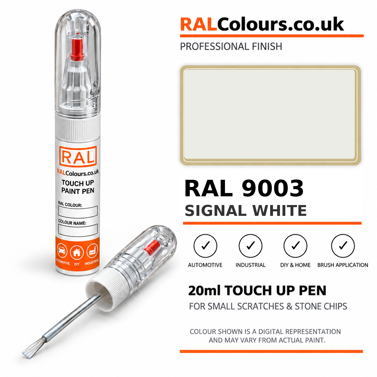 RAL 9003 Signal white Touch Up Pen