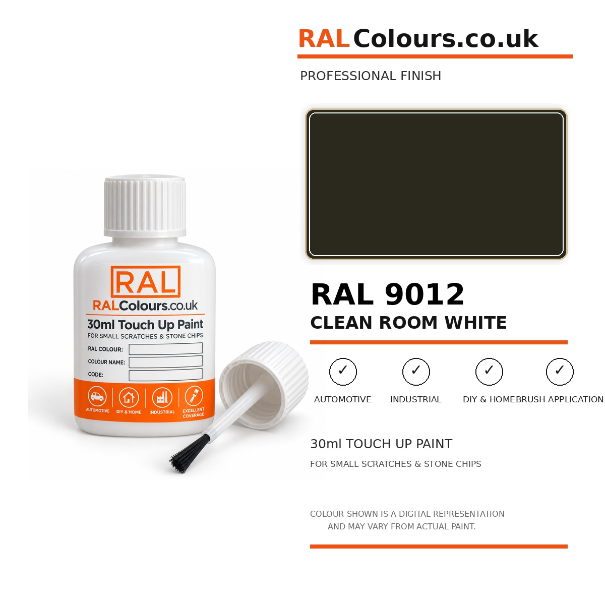 RAL 9012 Clean room white Touch Up Paint