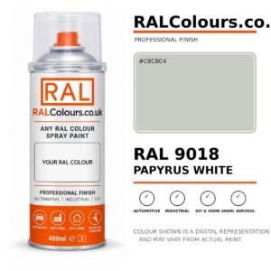RAL 9018 Papyrus white Spray Paint Aerosol Can 400ml 400ml aerosol spray paint