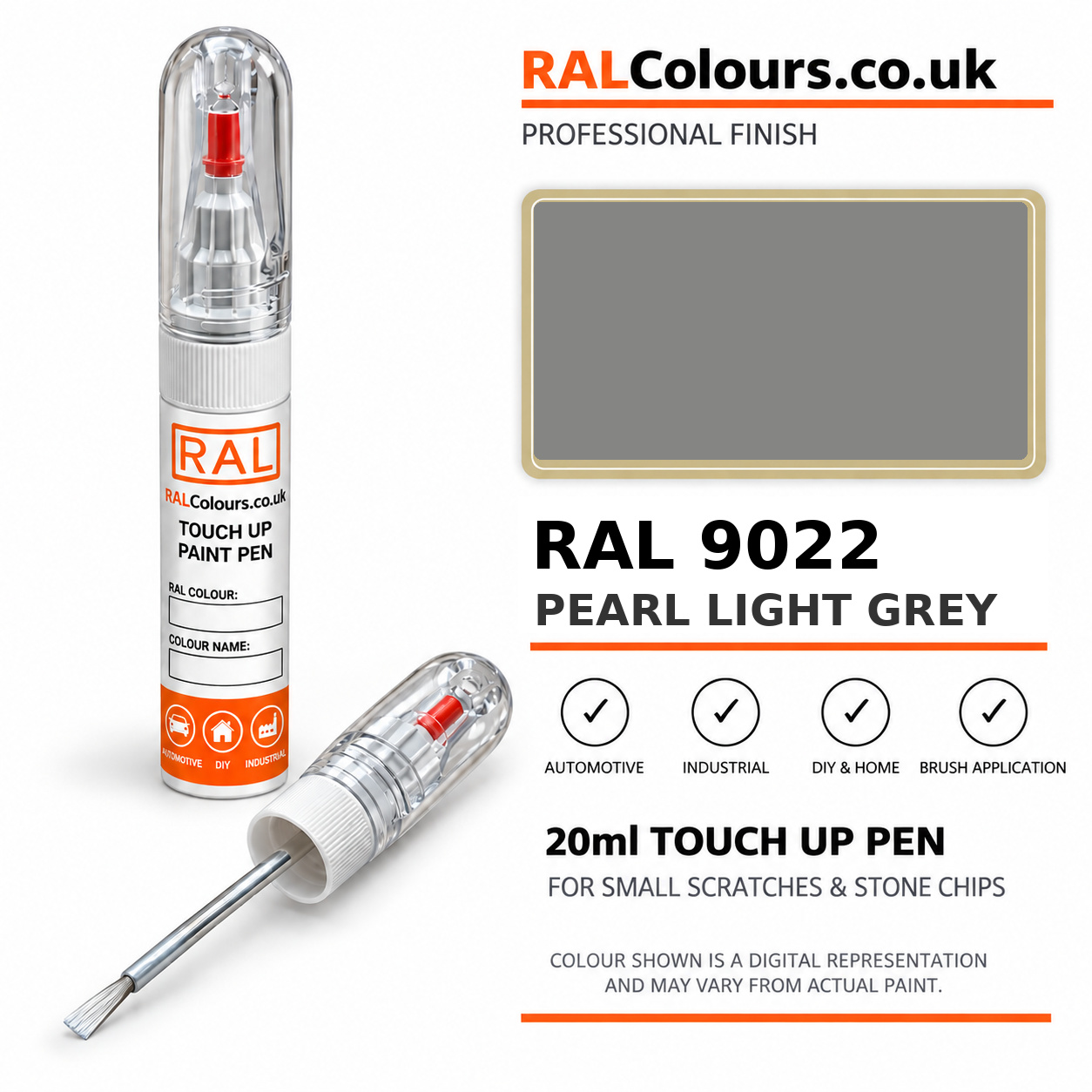 RAL 9022 Pearl light grey Touch Up Pen